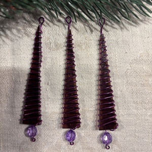 Karácsonyfadísz üveg 3 db-os - karácsony - karácsonyi lakásdekoráció - karácsonyfadíszek - Meska.hu