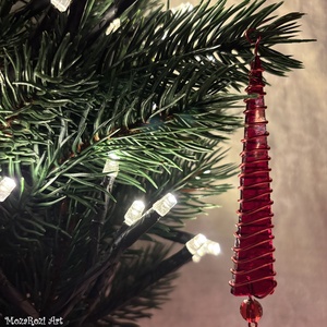 Karácsonyfadísz üveg 3 db-os, Karácsony, Karácsonyi lakásdekoráció, Karácsonyfadíszek, Mindenmás, Üvegművészet, MESKA