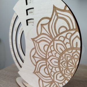 Mandala öröknaptár - otthon & életmód - dekoráció - fali és függő dekoráció - falinaptár & öröknaptár - Meska.hu