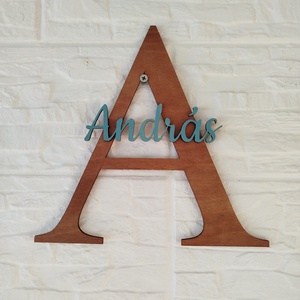 Kezdőbetűs gyerekszoba dísz - otthon & életmód - babaszoba, gyerekszoba - gyerek névtábla - Meska.hu