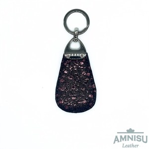 Metál lila pöttyös csepp alakú swarovski köves bőr kulcstartó H4027 - táska & tok - kulcstartó & táskadísz - kulcstartó - Meska.hu