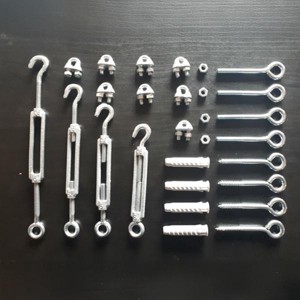 Profi Napvitorla Kit Szerelési Egységcsomag Négyszögletű Napvitorlákhoz, , , MESKA