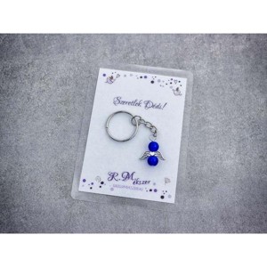 Szeretlek Dédi sötétkék angyal medálos kulcstartó, Táska & Tok, Kulcstartó & Táskadísz, Kulcstartó, , MESKA