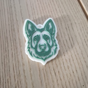 Egyedi 3D Nyomtatott Kutyás Kulcstartó / Táskadísz - táska & tok - kulcstartó & táskadísz - kulcstartó - Meska.hu