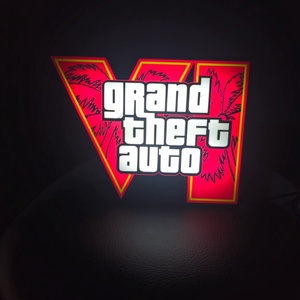 Egyedi GTA6 lightbox, világító asztali dísz - otthon & életmód - dekoráció - asztal és polc dekoráció - asztaldísz - Meska.hu