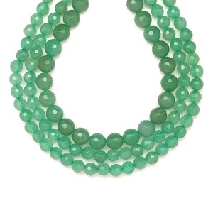 Aventurin hatszög fazettált golyó 6-7mm  ékszerkészítő alapanyag (füzér), Kellékek & szerszámok, Ásvány alapanyag, Ásványfüzér, , MESKA