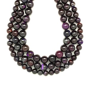 Szugilit golyó 9,5-10mm  ékszerkészítő alapanyag (füzér), Kellékek & szerszámok, Ásvány alapanyag, Ásványfüzér, , MESKA