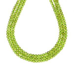 Olivin golyó 3-4mm ékszerkészítő alapanyag (füzér), Kellékek & szerszámok, Ásvány alapanyag, Ásványfüzér, , MESKA