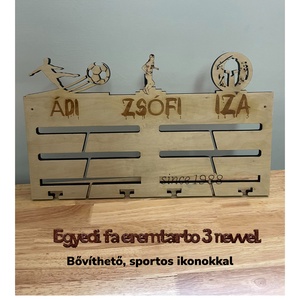 Egyedi, bővíthető fa éremtartó - Meska.hu