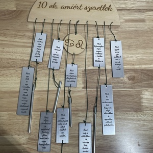 10 ok amiért szeretlek szélcsengő, Otthon & Életmód, Ház & Kert, Szélcsengő, Famegmunkálás, MESKA