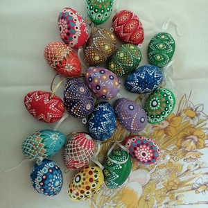 Húsvéti tojás , Ünnepi díszek, dekorációk, Húsvéti díszek és dekorációk, Húsvéti abrosz, terítő, Festészet, MESKA