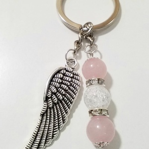 Angyalszárny ásvány kulcstartó  - Meska.hu