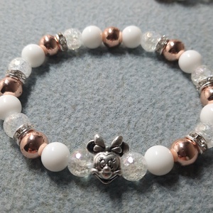 Minnie egeres ásvány karkötő  - Meska.hu