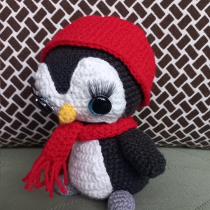 Horgolt pingvin - játék & sport - plüssállat & játékfigura - más figura - Meska.hu