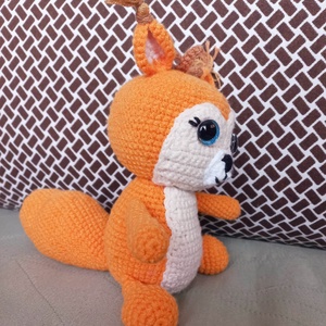 Horgolt mókuska - játék & sport - plüssállat & játékfigura - más figura - Meska.hu