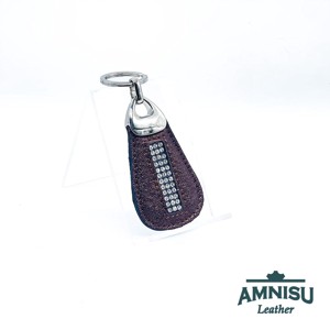 Sötétbarna csepp alakú kristály köves kulcstartó H9001, Táska & Tok, Kulcstartó & Táskadísz, Kulcstartó, , MESKA