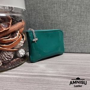 Zöld lakk egy cipzáras kulcstartó A7005 - táska & tok - kulcstartó & táskadísz - kulcstartó - Meska.hu