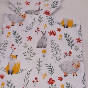 ZEROWASTE! Textil szalvéta 4 db - táska & tok - uzsonna- & ebéd tartó - szendvics csomagoló - Meska.hu