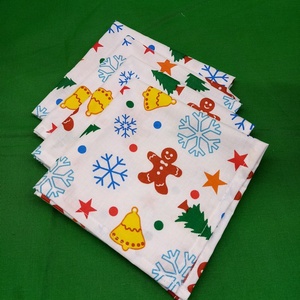 Karácson/Christmas Textil szalvéta 4 db - táska & tok - uzsonna- & ebéd tartó - szendvics csomagoló - Meska.hu