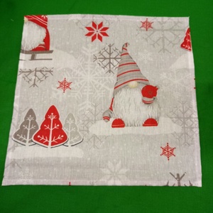 Karácson/Christmas Textil szalvéta 4 db - táska & tok - uzsonna- & ebéd tartó - szendvics csomagoló - Meska.hu
