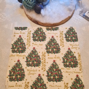 Karácsonyi textil szalvéta 4db - otthon & életmód - konyhafelszerelés, tálalás - konyhai textil - szalvéta - Meska.hu
