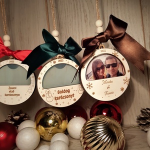 fényképes egyedi karácsonyfadísz - karácsony - karácsonyi lakásdekoráció - karácsonyfadíszek - Meska.hu