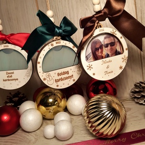 fényképes egyedi karácsonyfadísz - karácsony - karácsonyi lakásdekoráció - karácsonyfadíszek - Meska.hu