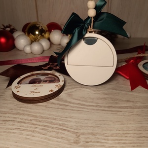 fényképes egyedi karácsonyfadísz - karácsony - karácsonyi lakásdekoráció - karácsonyfadíszek - Meska.hu