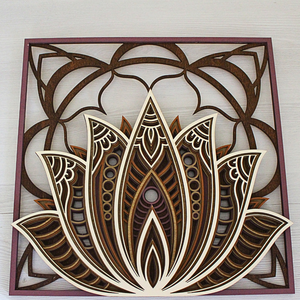 Mandala fali dekor, Otthon & Életmód, Dekoráció, Spiritualitás, Mandala, Famegmunkálás, MESKA