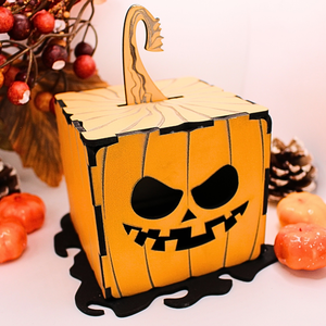 Halloween fa töklámpás ajándék elemes mécsessel - otthon & életmód - dekoráció - halloween - halloweeni tök és lámpás - Meska.hu