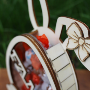 Színes húsvéti nyuszis cukorka tartó névre szólóan - otthon & életmód - dekoráció - asztal és polc dekoráció - persely - Meska.hu