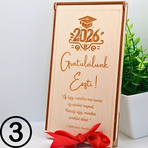  Gravírozott ballagási pénzátadó doboz � egyedi fa ajándék fiúknak és lányoknak (2026) - otthon & életmód - papír, írószer - ajándékozás kellékei - pénzátadó doboz - Meska.hu