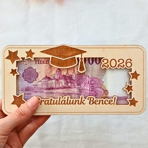 Ballagási nyitott pénzátadó, Esküvő, Emlék & Ajándék, Nászajándék, Esküvői pénzátadó doboz, Gravírozás, pirográfia, MESKA