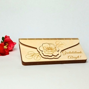 Ballagási virág mintás pénzátadó - otthon & életmód - papír, írószer - ajándékozás kellékei - pénzátadó doboz - Meska.hu