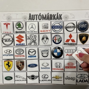 Autómárkák párosító játék - művészet - grafika & illusztráció - digitális - Meska.hu