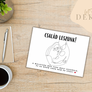 Bababejelentő kártya - művészet - grafika & illusztráció - digitális - Meska.hu