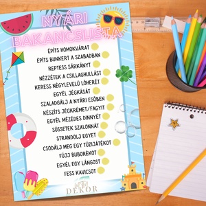 Bakancslista gyerekeknek, Művészet, Grafika & Illusztráció, Digitális, Fotó, grafika, rajz, illusztráció, MESKA