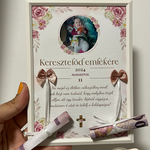 Pénzátadó emléklap keresztelő ajándék - művészet - grafika & illusztráció - digitális - Meska.hu