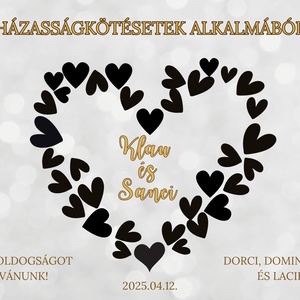 Esküvői pénzátadó szívecskékkel  - művészet - grafika & illusztráció - digitális - Meska.hu