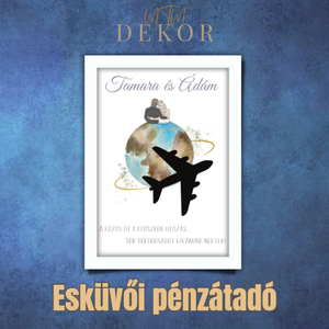 Esküvői pénzátadó repülős - Meska.hu