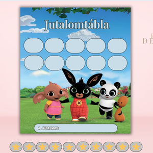 Jutalomtábla gyerekeknek - egyedi névvel - Egyedi grafikával - Bluey - Bing - Mancs őrjárat - Minecraft - Gabi babaháza  - művészet - grafika & illusztráció - digitális - Meska.hu