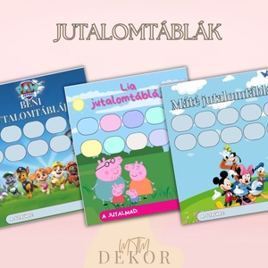 Jutalomtábla gyerekeknek - egyedi névvel - Egyedi grafikával - Bluey - Bing - Mancs őrjárat - Minecraft - Gabi babaháza  - művészet - grafika & illusztráció - digitális - Meska.hu
