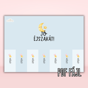 Esti rutin tábla - PDF formátum - művészet - grafika & illusztráció - digitális - Meska.hu