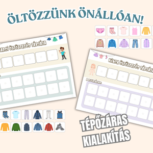 Öltöztetős tábla gyerekeknek � egyedi, névre szóló fejlesztő játék 28 elemmel - Meska.hu