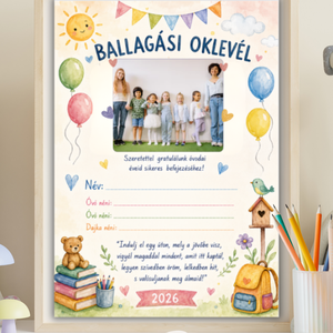 Ballagási emléklap óvodásoknak - Ballagási oklevél  - Meska.hu