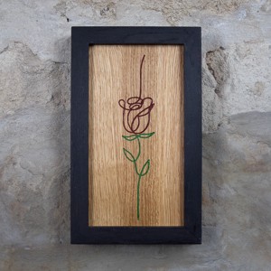 Vörös rózsa mintás falikép, Otthon & Lakás, Dekoráció, Kép & Falikép, Fából készült kép, , MESKA