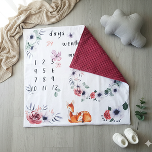 Hónaptakaró/Mérföldkőtakaró  - baba - mama - baba ágynemű - babatakaró, gyerek pléd - Meska.hu