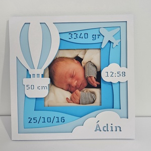 Személyre szabható 3D születési emlékőrző képkeret - baba - mama - babaemlékek - baba emlékőrző - Meska.hu