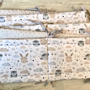 Álmos nyuszikák merev rácsvédő 60x120-as kiságyba teljesen körbe érő verzióban  - Meska.hu