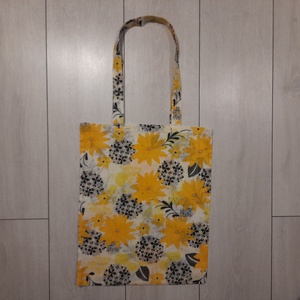 Mintás vászonszatyor - virágos, Táska & Tok, Bevásárlás & Shopper táska, Shopper, textiltáska, szatyor, Varrás, MESKA